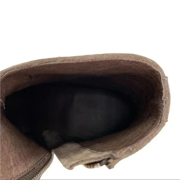 All Saints Melanie Almond Brown Suede Leather Womens Ankle Boots Size 5M - Picture 14 of 16